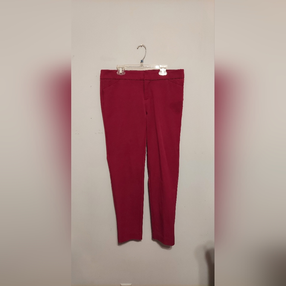 Crosby Pink Dress Pants 8 Beck Skinny Ankle Office Business Career Preppy
